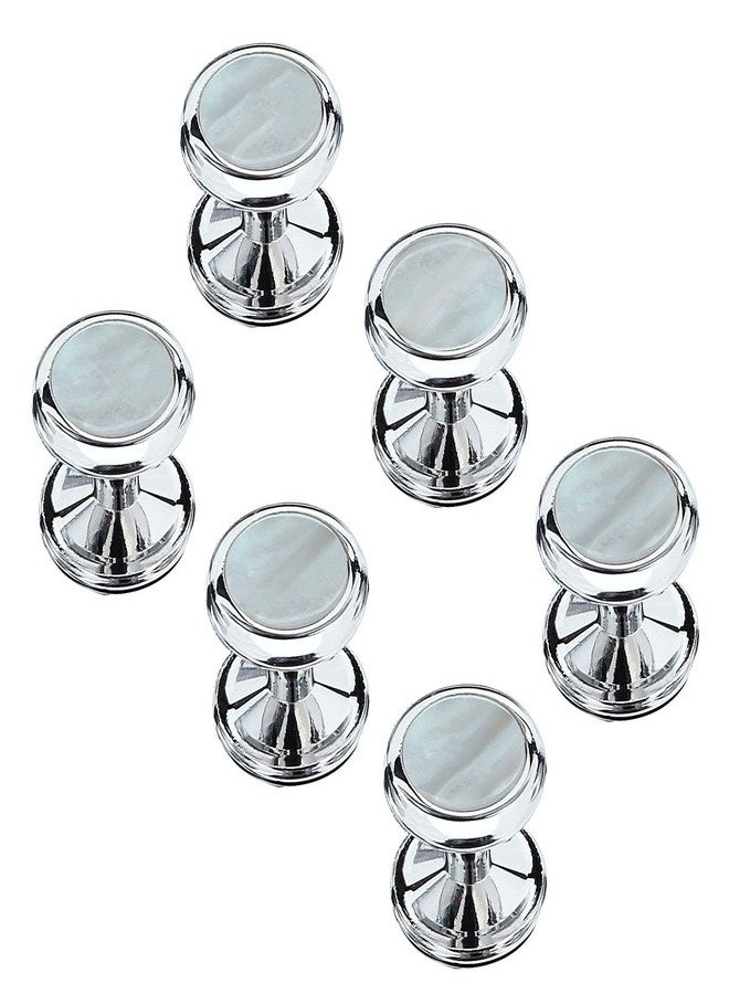 هاوسن طقم أزرار أكمام ودبابيس قميص من عرق اللؤلؤ من هاوسون، مناسب لحفلات الزفاف والأعمال (لون فضي أو ذهبي). - Image 4